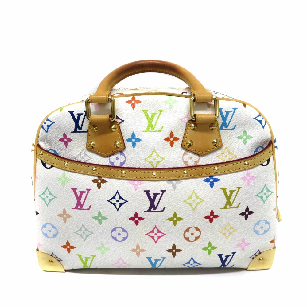 LOUIS VUITTON Trouville Monogram Multicolor Blanc White Handbag